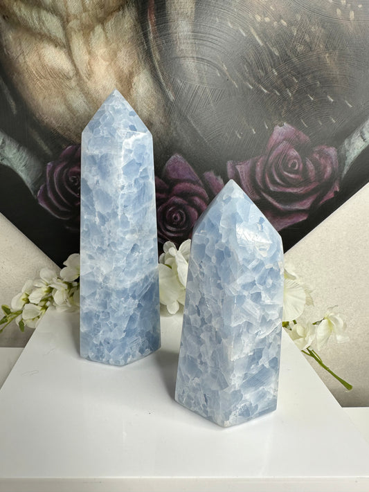 Blue Calcite Towers