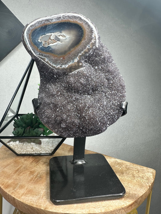 Stalactite Amethyst on stand